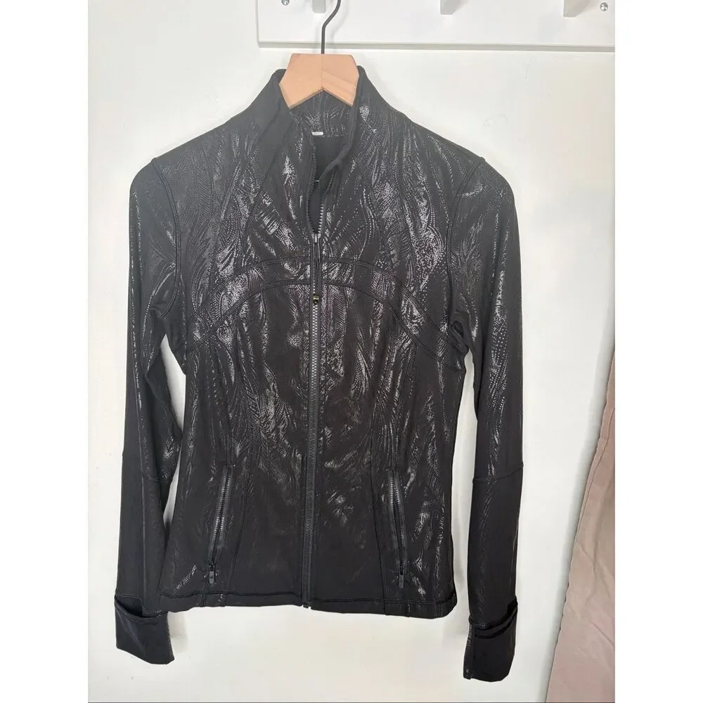 Lululemon Shine Define Jacket | Black Shine in 6
